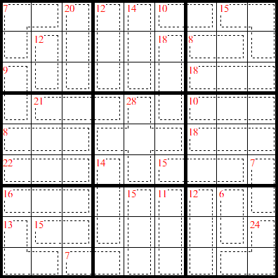 Printable Killer Sudoku